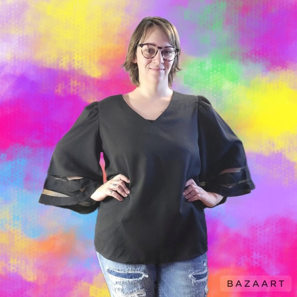 Bell sleeve top - Picture 8 of 8